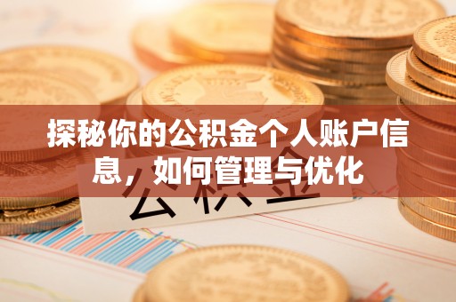 孟津探秘你的公积金个人账户信息，如何管理与优化