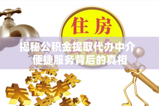 孟津揭秘公积金提取代办中介，便捷服务背后的真相
