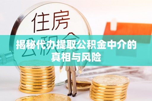 孟津揭秘代办提取公积金中介的真相与风险