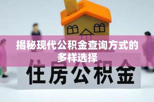 孟津揭秘现代公积金查询方式的多样选择