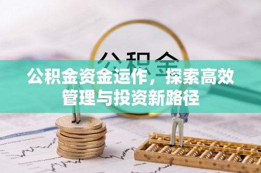 孟津公积金资金运作，探索高效管理与投资新路径