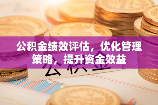 孟津公积金绩效评估，优化管理策略，提升资金效益